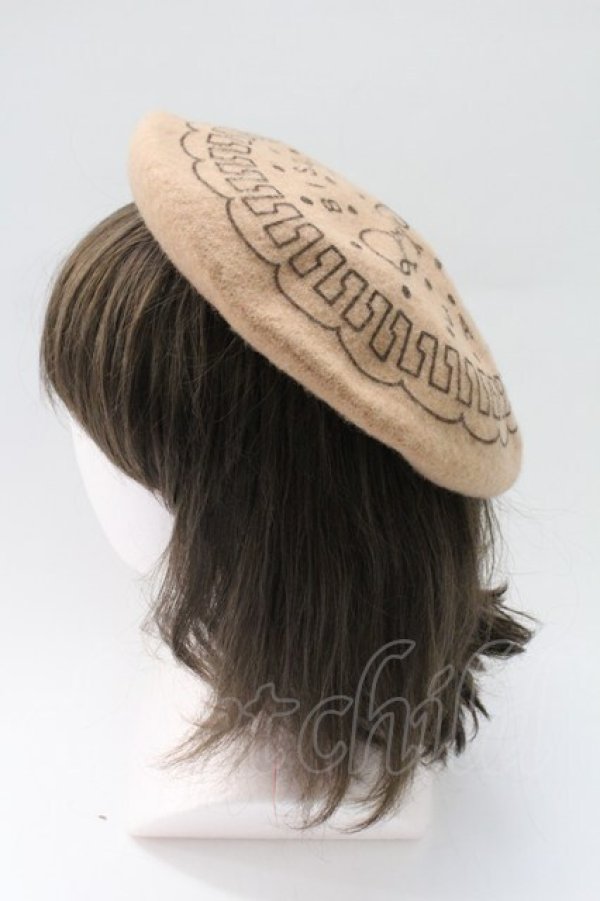 画像3: Q-pot. / ビスケットベレー帽  ブラウン T-26-02-24-061-QP-AC-SA-ZT (3)