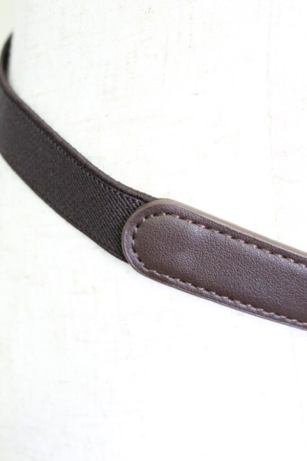 画像3: axes femme / ハートモチーフ細ベルト  ゴールドＸブラウン T-26-02-24-064-AX-ZA-SA-ZT (3)