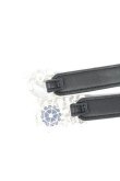 画像4: axes femme / 雪うさぎ細ベルト  黒Ｘシルバー T-26-02-24-067-AX-ZA-SA-ZT (4)