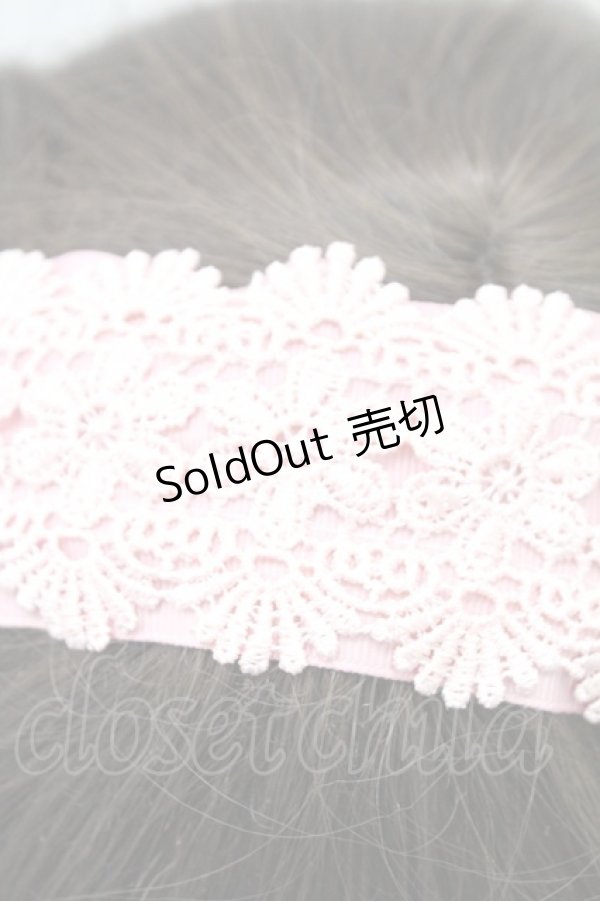 画像3: m petit by misako / TT*AMレースカチューシャ  中桃 T-26-02-24-011-LO-AC-SA-ZT633-F004 (3)