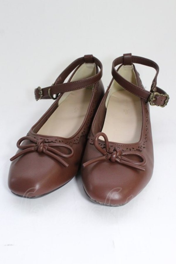 画像1: m petit by misako / TT*AMリボンPPS LL ブラウン T-26-02-24-072-LO-SH-SA-ZT (1)