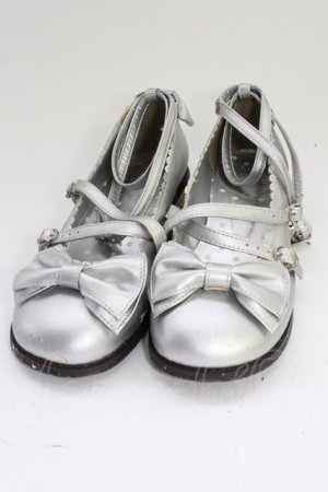 画像: Angelic Pretty / Tea Partyシューズ LL シルバー T-26-02-24-074-AP-SH-SA-ZT