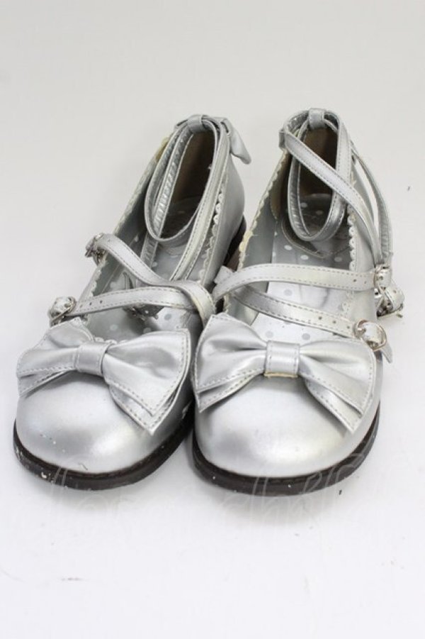 画像1: Angelic Pretty / Tea Partyシューズ LL シルバー T-26-02-24-074-AP-SH-SA-ZT (1)