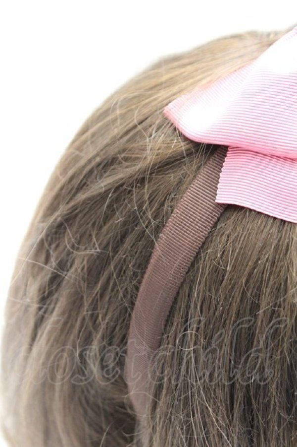 画像4: Shirley Temple / ダブルリボンカチューシャ  ピンク T-26-02-24-012-ET-AC-SA-ZT (4)