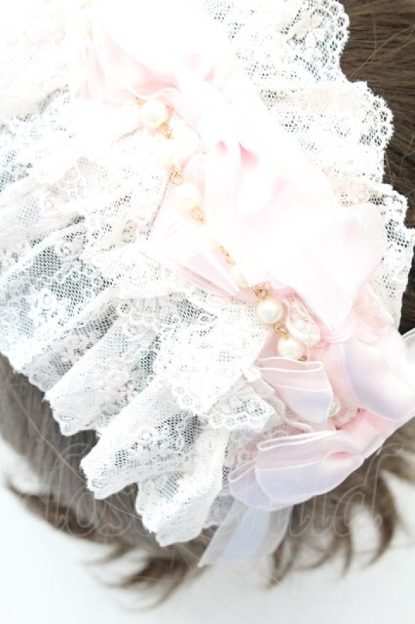 画像4: BABY,THE STARS SHINE BRIGHT / Junoの祝福と鳥たちのAriaリボンカチューシャ  ピンク T-26-02-24-013-BA-AC-SA-ZT (4)