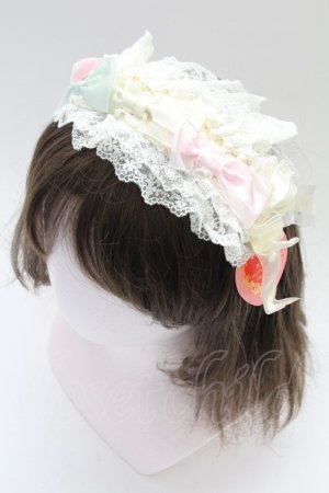 画像: BABY,THE STARS SHINE BRIGHT / Junoの祝福と鳥たちのAriaリボンカチューシャ  ピンクＸミントＸアイボリー T-26-02-24-014-BA-AC-SA-ZT