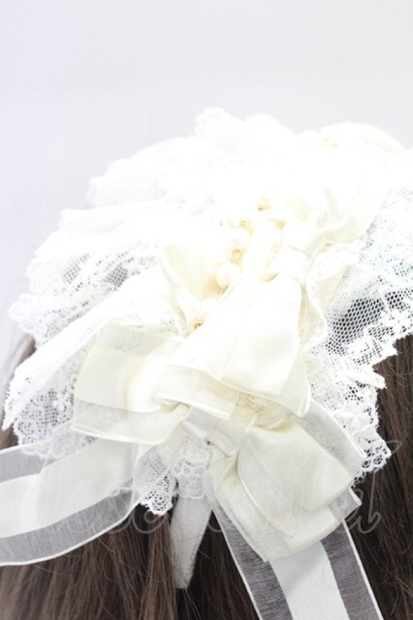 画像2: BABY,THE STARS SHINE BRIGHT / Junoの祝福と鳥たちのAriaリボンカチューシャ  アイボリー T-26-02-24-015-BA-AC-SA-ZT (2)