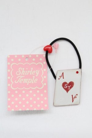 画像: Shirley Temple / トランプヘアゴム  黒ゴム T-26-02-24-003-ET-AC-SA-ZT