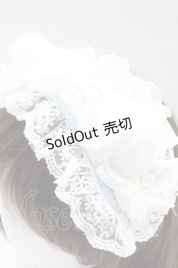 画像2: Chalmiere / ハッピードリームキティヘッドドレス  サックスＸ白 T-26-02-24-020-0-AC-SA-ZT633-F004 (2)