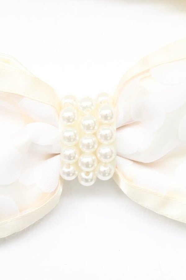 画像4: Shirley Temple / ドットリボンヘアバンド  アイボリー T-26-02-24-021-ET-AC-SA-ZT (4)