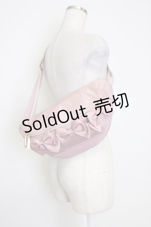 画像: m petit by misako / リボン付きボディバッグ  ピンク T-26-02-25-001-LO-BG-OW-ZT