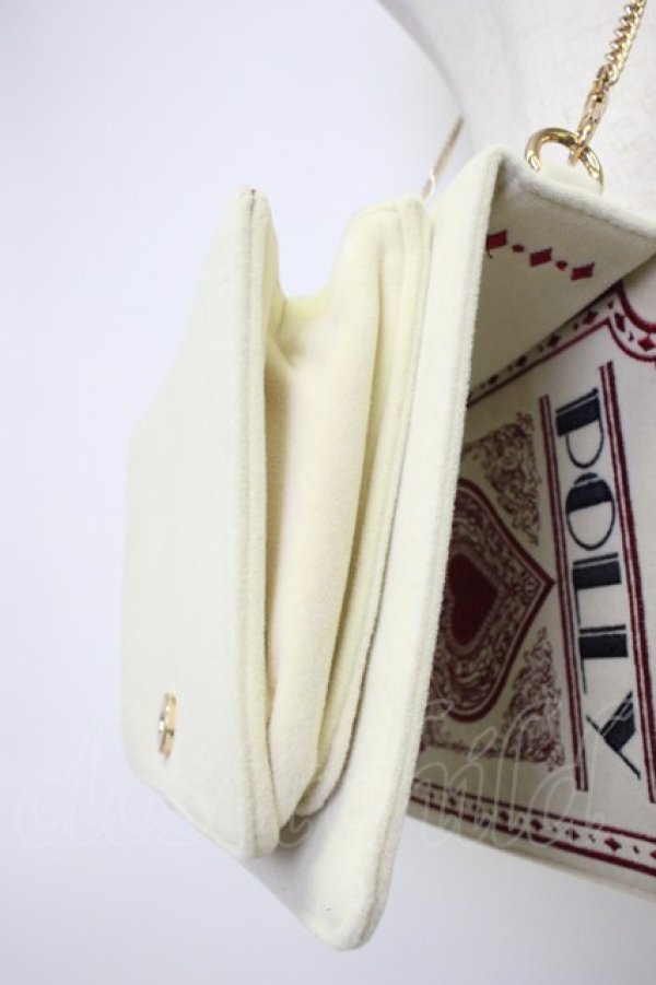 画像11: Fi.n.t / トランプチェーンバッグ  アイボリー×アカ T-26-02-25-015-CA-BG-OW-ZT (11)