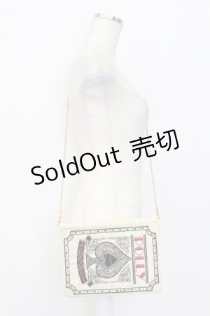 画像: Fi.n.t / トランプチェーンバッグ  アイボリー×クロ T-26-02-25-016-CA-BG-OW-ZT