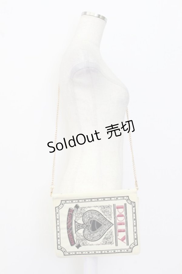 画像1: Fi.n.t / トランプチェーンバッグ  アイボリー×クロ T-26-02-25-016-CA-BG-OW-ZT (1)