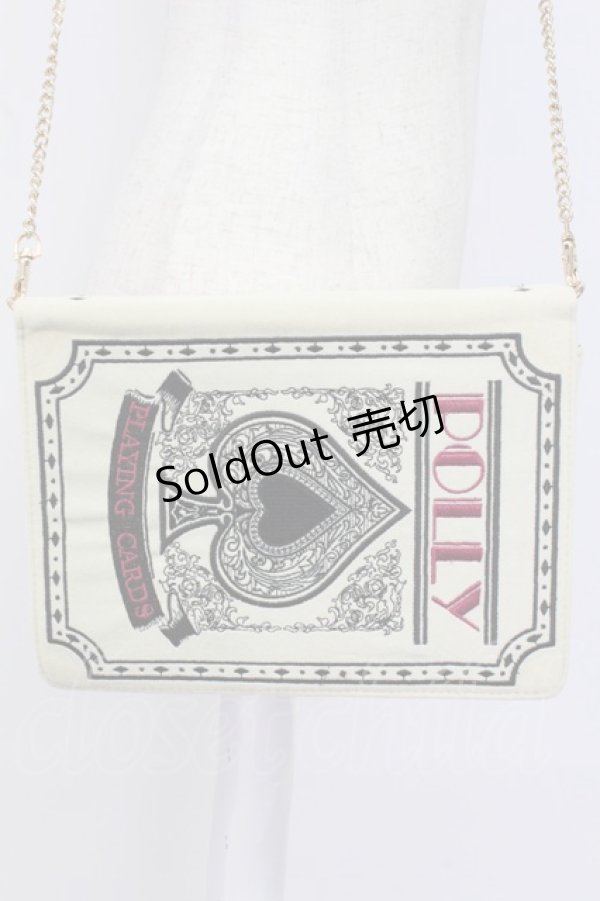 画像2: Fi.n.t / トランプチェーンバッグ  アイボリー×クロ T-26-02-25-016-CA-BG-OW-ZT (2)