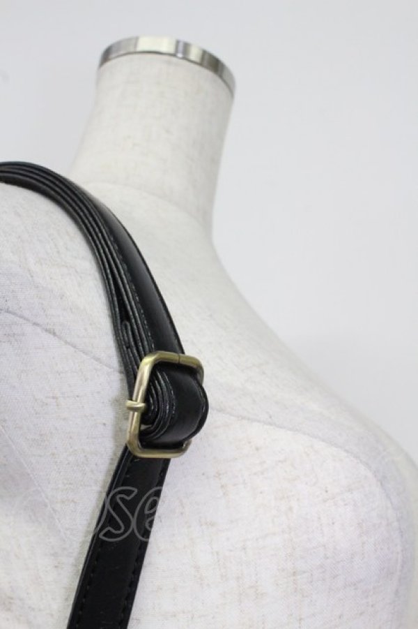 画像3: F i.n.t / テディベアチェック柄パイピングバッグ  ブラック T-26-02-25-020-CA-BG-OW-ZT (3)