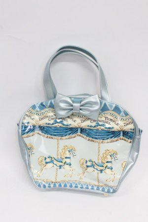 画像: Shirley Temple / カルーセルハンドバッグ  サックス T-26-02-25-021-ET-BG-SA-ZT