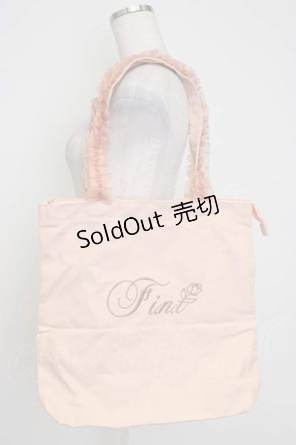 画像2: Fi.n.t / ノベルティフリルハンドルトートバッグ  サーモンピンク T-26-02-25-004-CA-BG-IG-ZTK038 (2)