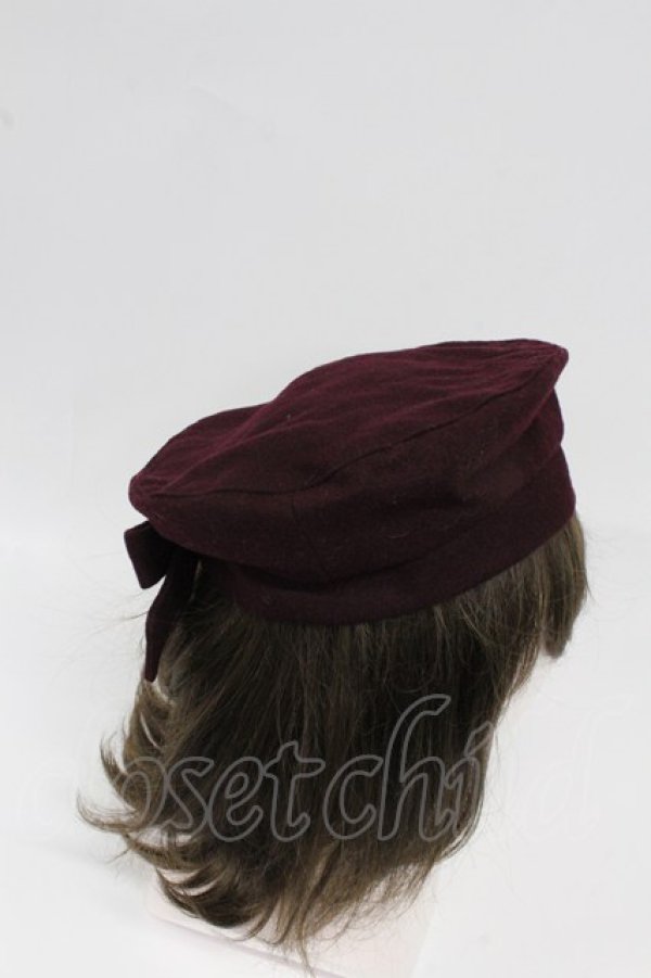 画像5: F i.n.t / パイピングリボンベレー帽  ワイン T-26-02-25-027-CA-AC-OW-ZT (5)