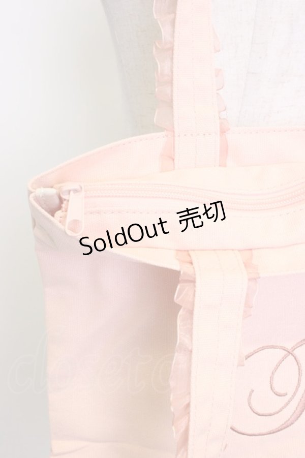 画像5: Fi.n.t / ノベルティフリルハンドルトートバッグ  サーモンピンク T-26-02-25-004-CA-BG-IG-ZTK038 (5)