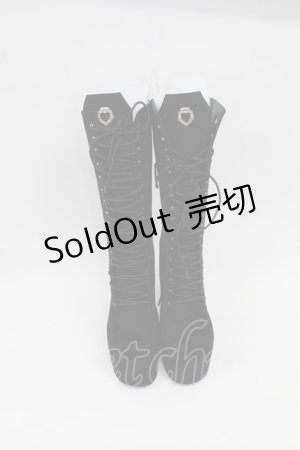 画像: DimMoire / HeartCore編み上げブーツ M ブラック スウェード T-26-02-25-033-0-SH-IG-ZTK039