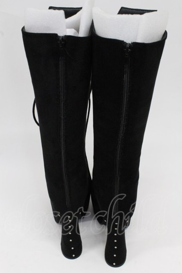 画像4: DimMoire / HeartCore編み上げブーツ M ブラック スウェード T-26-02-25-033-0-SH-IG-ZT (4)