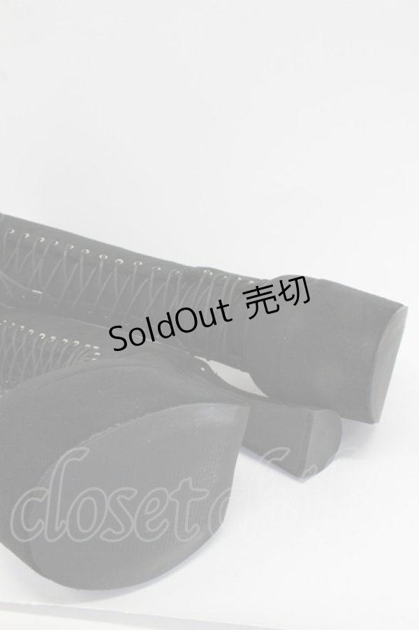 画像8: DimMoire / HeartCore編み上げブーツ M ブラック スウェード T-26-02-25-033-0-SH-IG-ZTK039 (8)