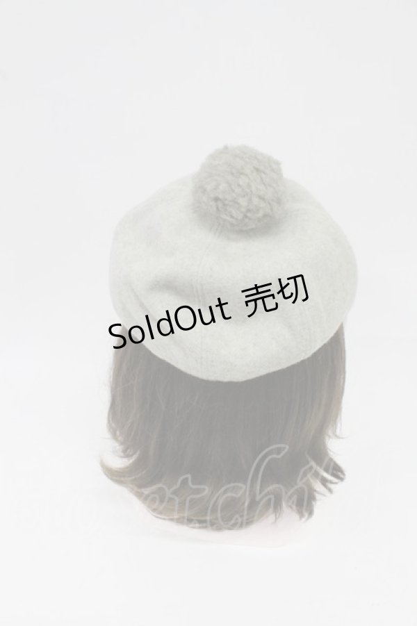 画像4: MILK / ポンポンキャスケット  グレー T-26-02-25-034-ML-ZA-SA-ZT (4)