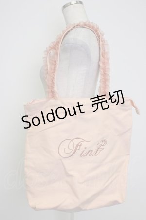 画像: Fi.n.t / ノベルティフリルハンドルトートバッグ  ピンク T-26-02-25-005-CA-BG-OW-ZTK038