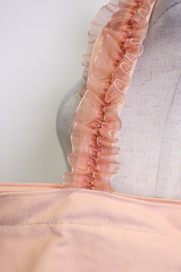 画像3: Fi.n.t / ノベルティフリルハンドルトートバッグ  ピンク T-26-02-25-005-CA-BG-OW-ZT (3)