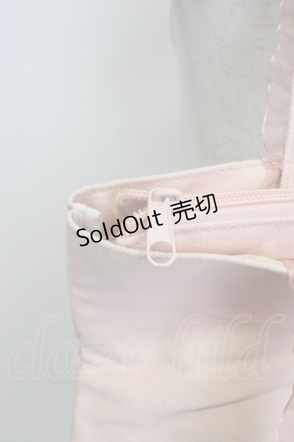 画像4: Fi.n.t / ノベルティフリルハンドルトートバッグ  ピンク T-26-02-25-005-CA-BG-OW-ZTK038 (4)