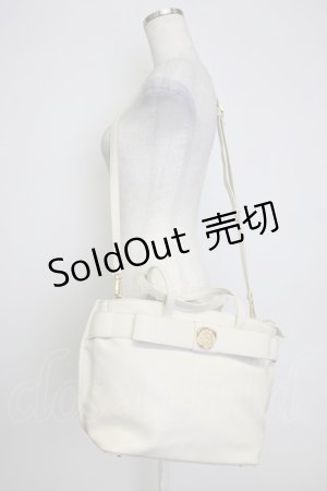 画像: m petit by misako / AMリボン2wayバッグ  アイボリー T-26-02-25-006-LO-BG-SA-ZT