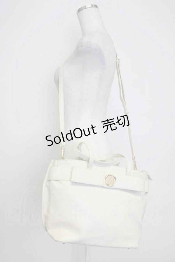 画像1: m petit by misako / AMリボン2wayバッグ  アイボリー T-26-02-25-006-LO-BG-SA-ZT (1)