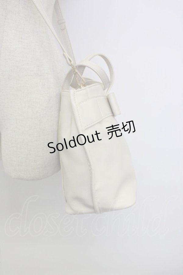 画像4: m petit by misako / AMリボン2wayバッグ  アイボリー T-26-02-25-006-LO-BG-SA-ZT (4)