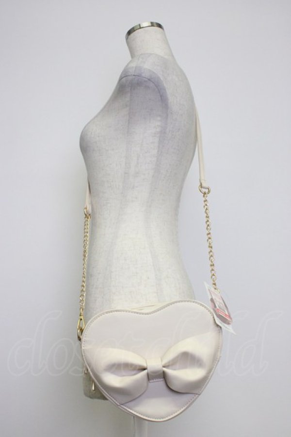 画像1: m petit by misako / ハートポシェット  アイボリー T-26-02-25-007-0-BG-SA-ZT (1)