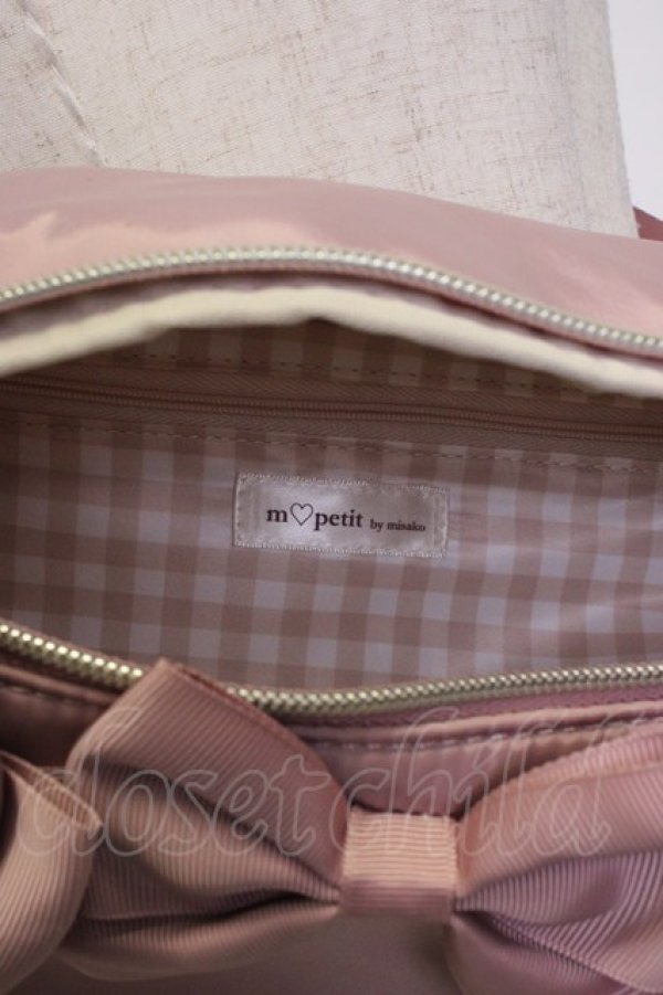画像4: m petit by misako / リボン付きボディバッグ  ピンク T-26-02-25-001-LO-BG-OW-ZT (4)