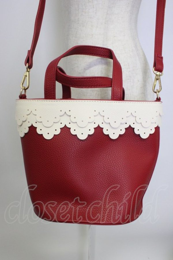 画像2: m petit by misako / TT*AMハイショクSC  赤Ｘ白 T-26-02-25-008-LO-BG-SA-ZT (2)