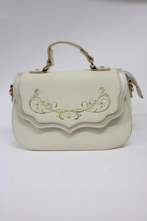 画像: Elegant Simple Bronzing / Printed Envelopeバッグ  アイボリー T-26-02-25-010-PU-BG-SA-ZT