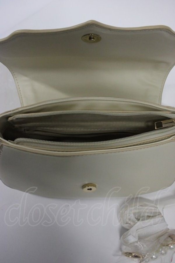 画像8: Elegant Simple Bronzing / Printed Envelopeバッグ  アイボリー T-26-02-25-010-PU-BG-SA-ZT (8)