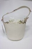 画像2: Hudson Honey / TT*makiフラワーバケツバッグ  濃白 T-26-02-25-011-PU-BG-SA-ZT (2)