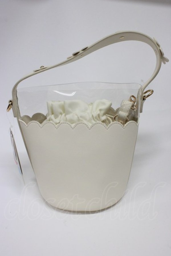 画像2: Hudson Honey / TT*makiフラワーバケツバッグ  濃白 T-26-02-25-011-PU-BG-SA-ZT (2)