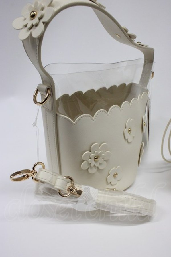 画像8: Hudson Honey / TT*makiフラワーバケツバッグ  濃白 T-26-02-25-011-PU-BG-SA-ZT (8)