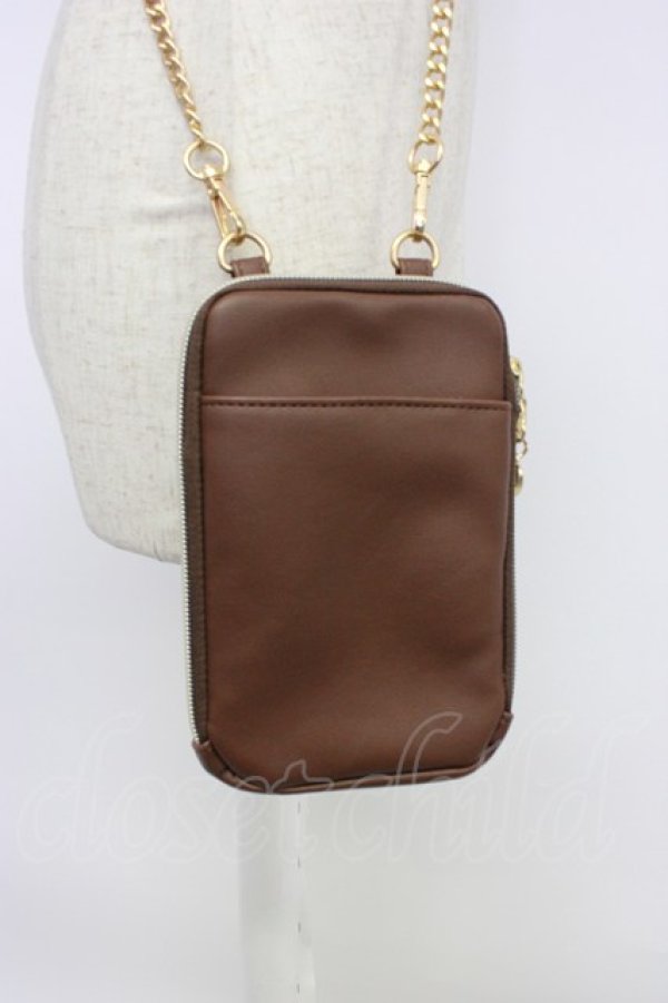 画像4: m petit by misako / NINA′Sスマホショルダーバッグ  ブラウン T-26-02-25-014-LO-BG-OW-ZT (4)