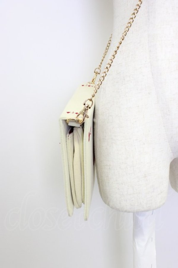 画像4: Fi.n.t / トランプチェーンバッグ  アイボリー×アカ T-26-02-25-015-CA-BG-OW-ZT (4)