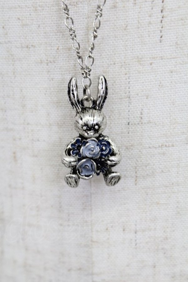 画像3: axes femme / フラワーウサギネックレス  シルバー T-26-02-26-026-AX-AC-SA-ZT (3)