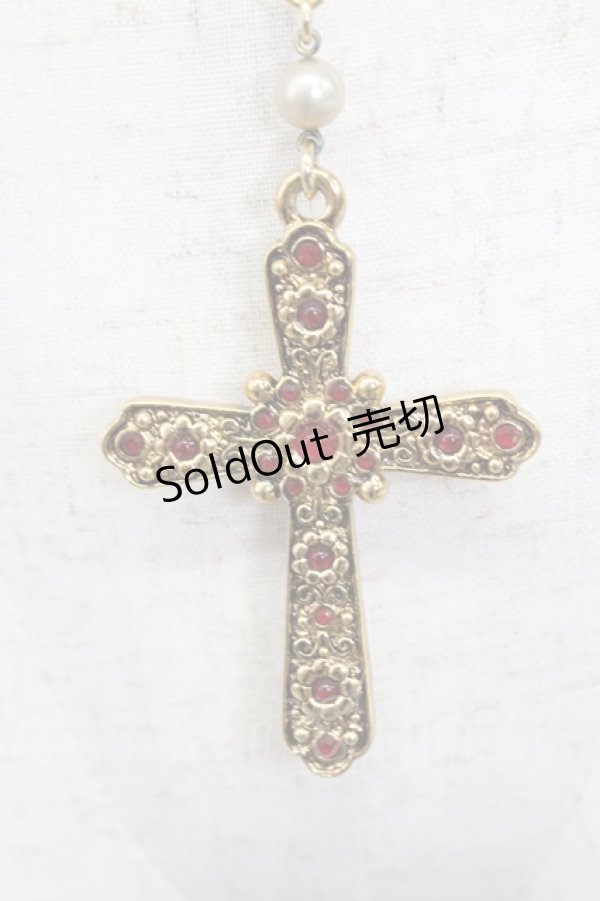 画像3: PINK HOUSE / ビーズ使いロザリオネックレス  ゴールド T-26-02-26-027-LO-AC-OW-ZT (3)