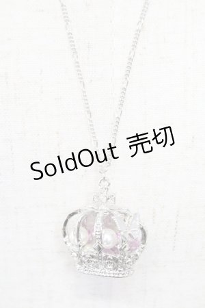 画像: axes femme / クラウンＸ蝶々ネックレス  シルバー T-26-02-26-028-AX-AC-SA-ZT635-F001