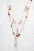 画像1: axes femme / フェミニン2連ネックレス  アワピンク T-26-02-26-029-AX-AC-SA-ZT (1)