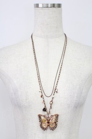 画像: axes femme / 蝶ワントップネックレス  ブロンズ T-26-02-26-030-AX-AC-SA-ZT635-F001