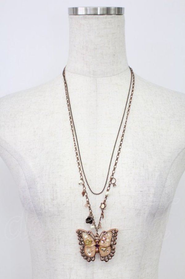 画像1: axes femme / 蝶ワントップネックレス  ブロンズ T-26-02-26-030-AX-AC-SA-ZT (1)